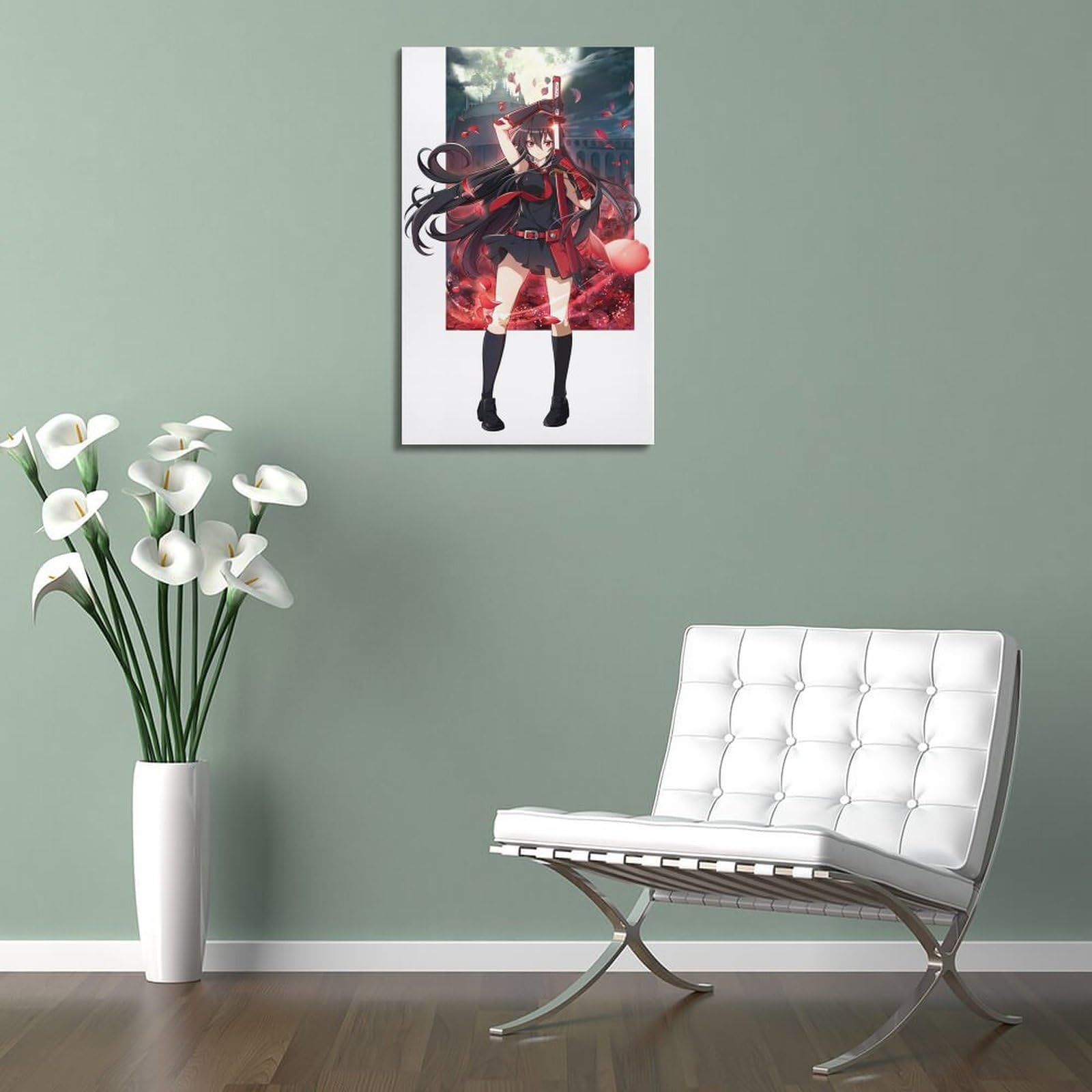 Poster Toile Akame Ga Kill! - Impression Haute Qualité, Prêt à Encadrer, Décoration Murale Anime