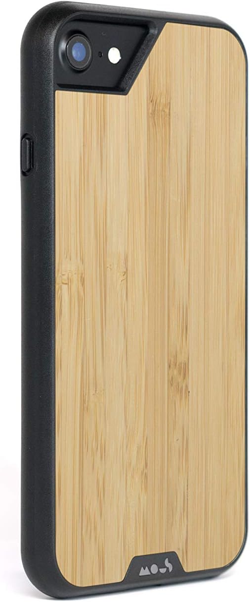 Mous - Protective Case for iPhone SE/8/7/6S/6 - Limitless 2.0 - Bamboo - Screen Protector Included