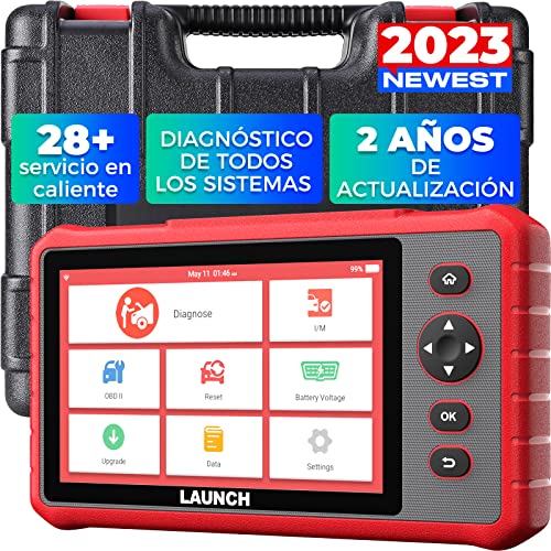 Launch CRP909X OBD2 Scanner, Escáner de Diagnóstico de Coche de Sistema Completo de Nivel OE, Más de 28 Servicios de Reinicio, TPMS EPB BMS DPF IMMO Auto Vin, Actualización Wi-Fi 2 Año Gratuita