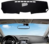 Vista 8 de Cubierta de cuero para salpicadero compatible con Dodge Ram 1500 2500 3500 2010-2014 (negro)