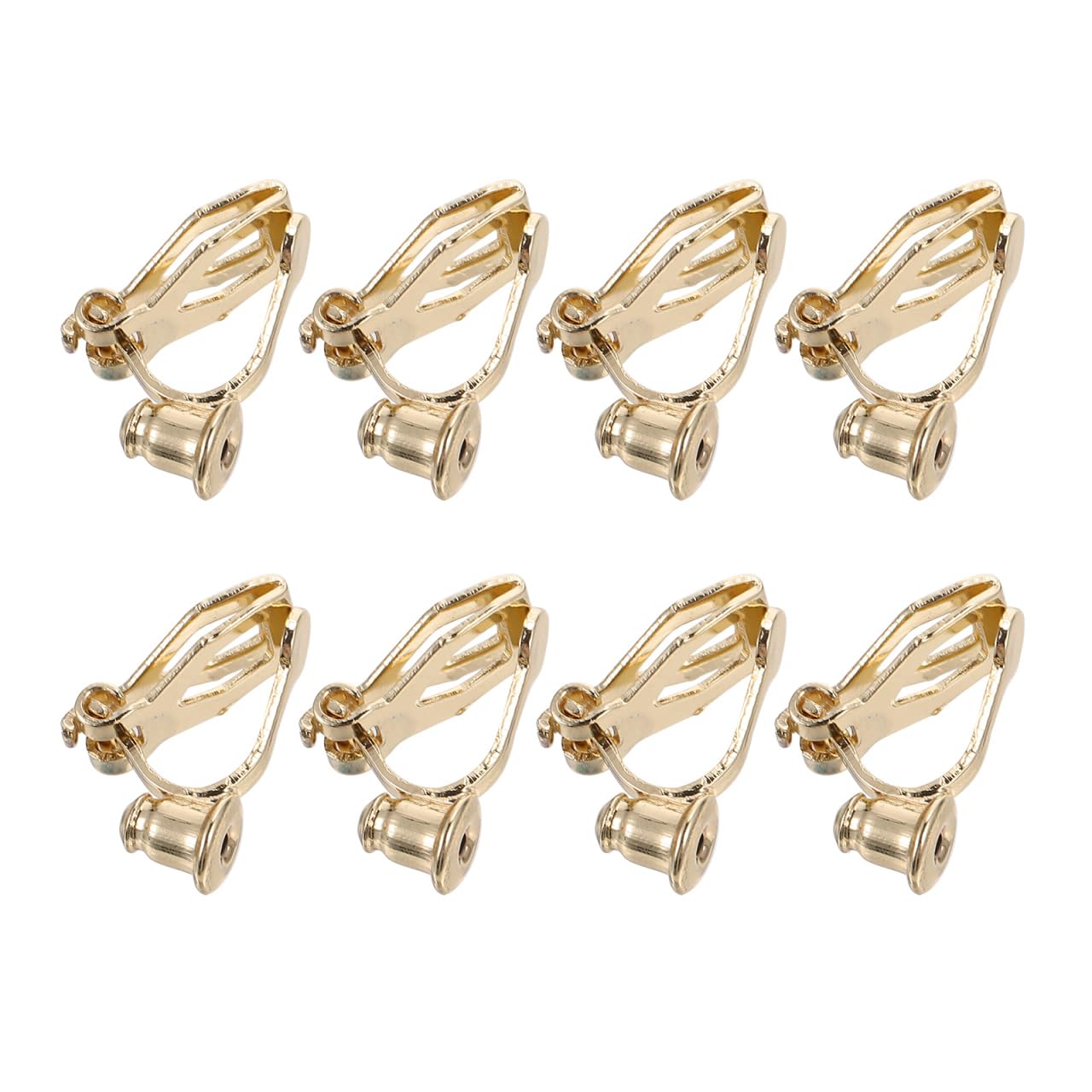 100 Clips Boucle D'oreille Sans Perçage INGJIA - Plateaux Ronds 10mm Pour DIY Bijoux