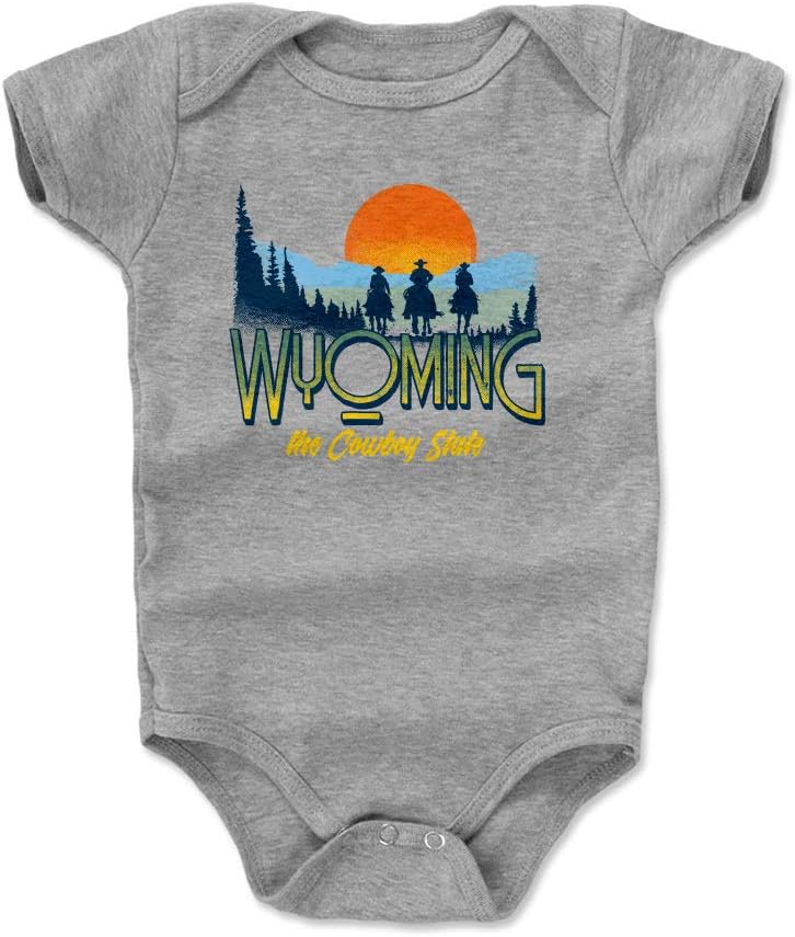 500 LEVEL Wyoming Baby Infant One Piece Bodysuit (3-24 Months) - Wyoming The Cowboy State