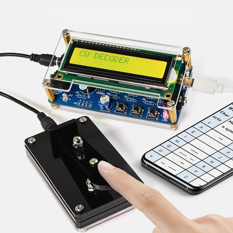 Morse Code Trainer, DIY Project with Pre-soldered PCBA, Enclosure & CW Key