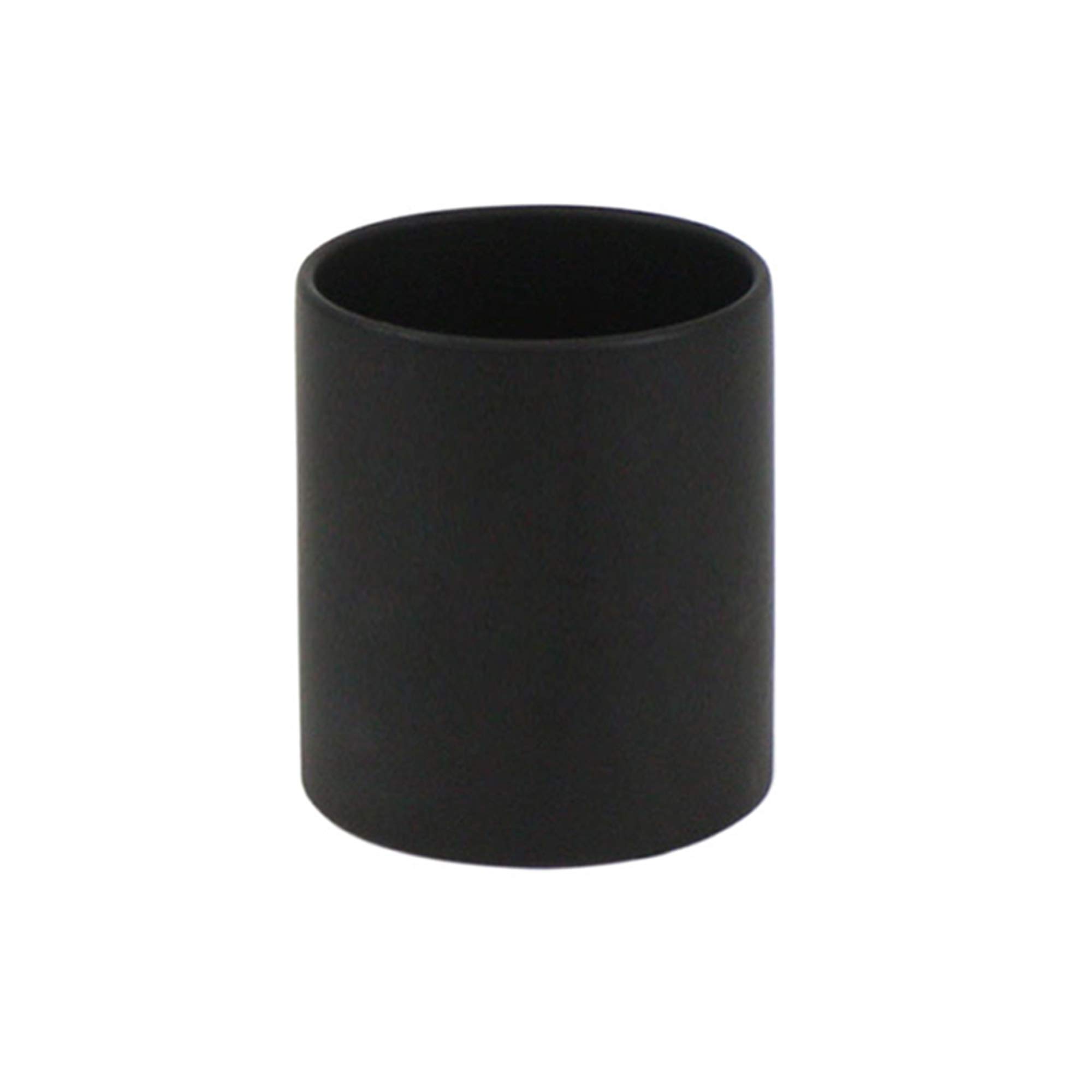 WGVI Matte Black Ceramic Cylinder Vase Width 3.75" Height 4", Flower Arrangements, Candle Holder, Terrarium Planter Pot, Storage Container Organizer, Pen Brush Holder, Centerpieces, 1 Piece