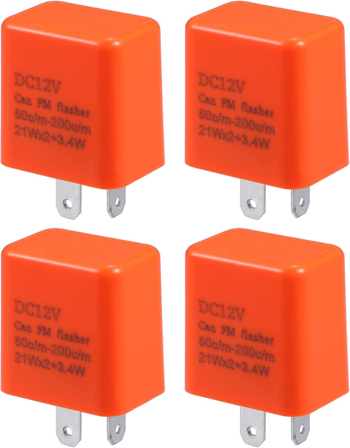 X AUTOHAUX 4pcs 12V Speed Adjustable 2 Pin LED Electronic