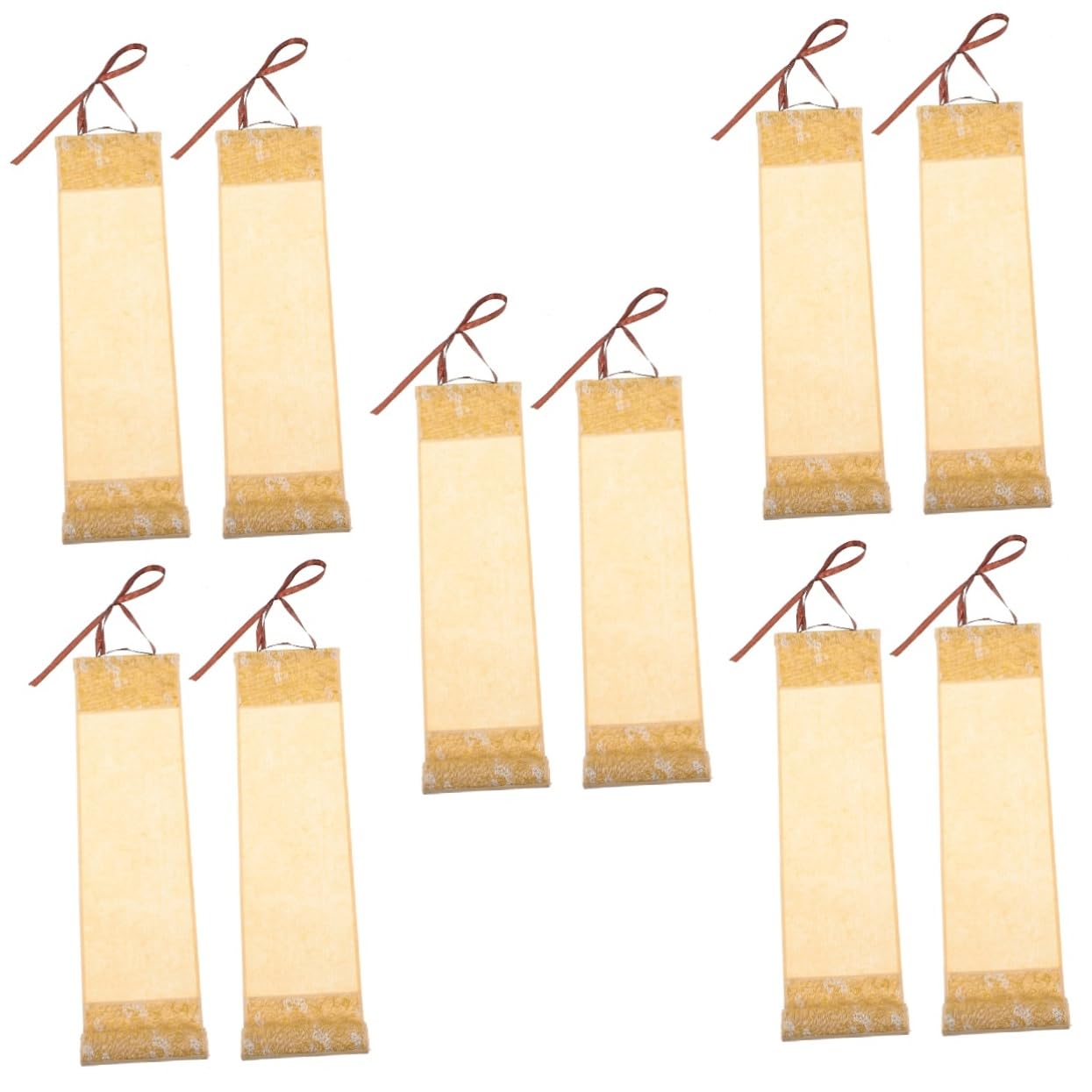 STOBOK 5 Sets Chinesisches Kalligraphiepapier Blanke Hängerolle Für Anfänger Für Pinselkalligraphie Tuschemalerei 2 Stück * 5