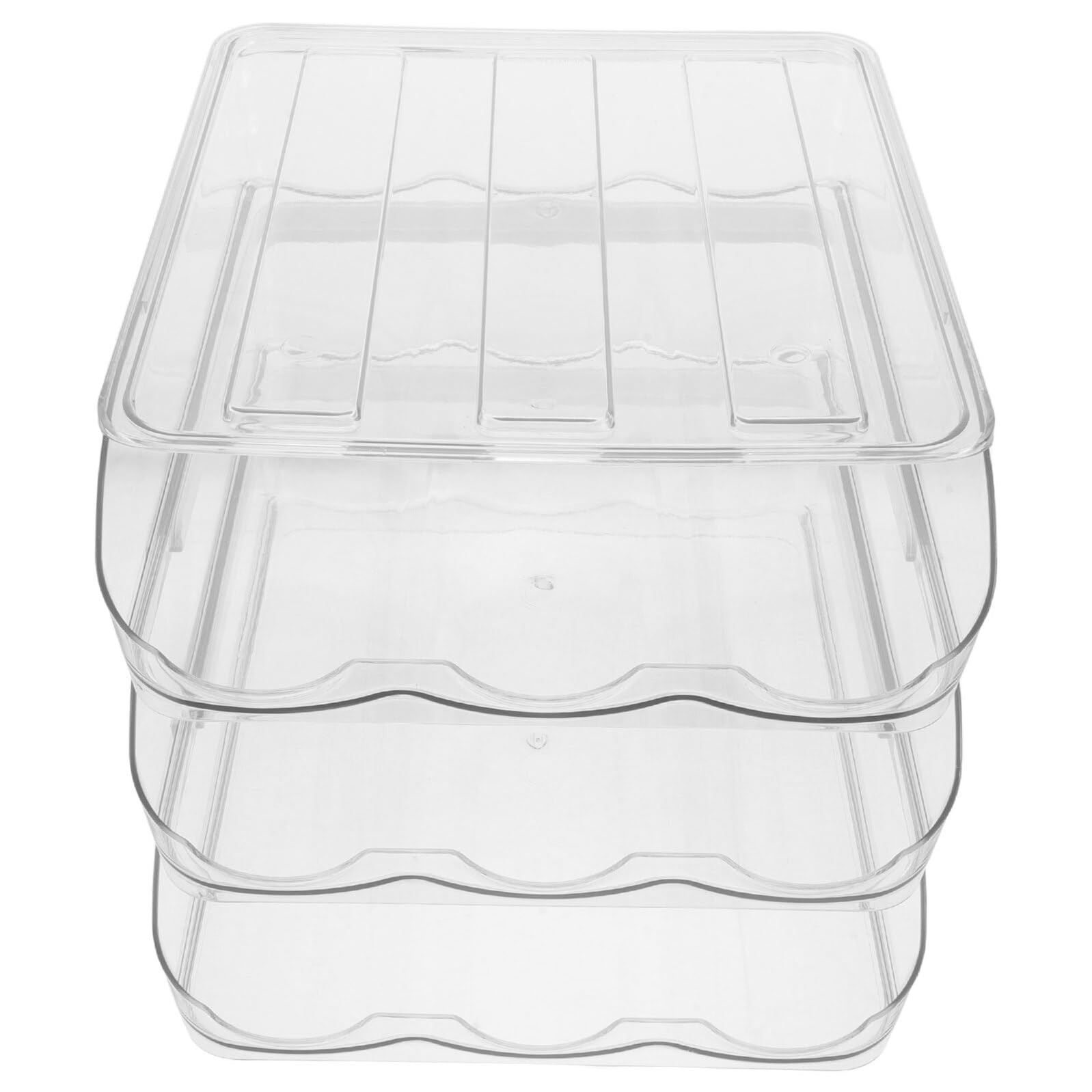 Transparenter Stapelbar Rollbarer Eierbehälter Kühlschrank