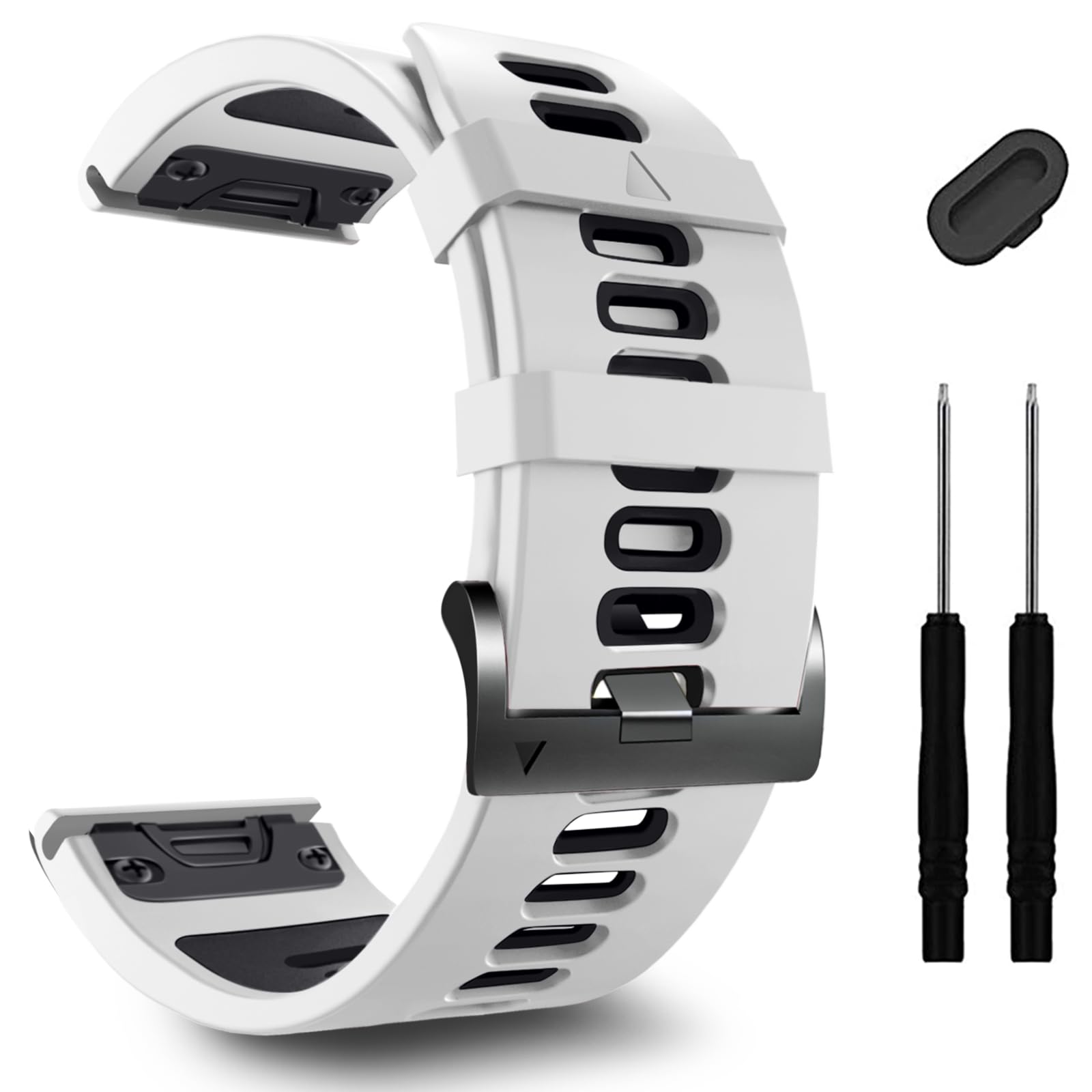 ZPJPPLX 26mm Easy Fit Watch bands For tactix 8 Fenix 8 51mm 7X Pro 6X 5X,Soft Silicone Sport Straps Compatible for Garmin Tactix7/Fenix 6X Pro/Fenix 5X Plus/Enduro3 2/Descent Mk2i/3i Epix Pro 51mm