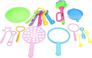 Didiseaon 1 Set 17pcs Bubble Blowing Toy Trumpet Toy Outside Toys Bubble Wands for Kids Bubble Solution Wand Bubbles Wand Assortment Bubble Making Machine Blowing Bubble Soap Tools Toy Set