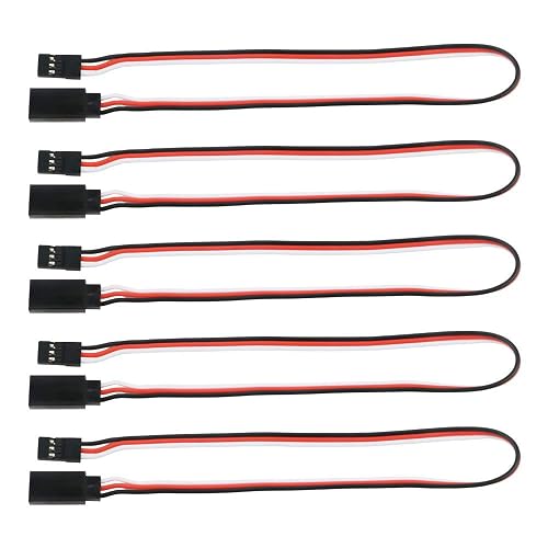 GTIWUNG 5Pcs Cable de Extension Servo, 300mm Jr Servo Extensión, Servo Cable de Extensión