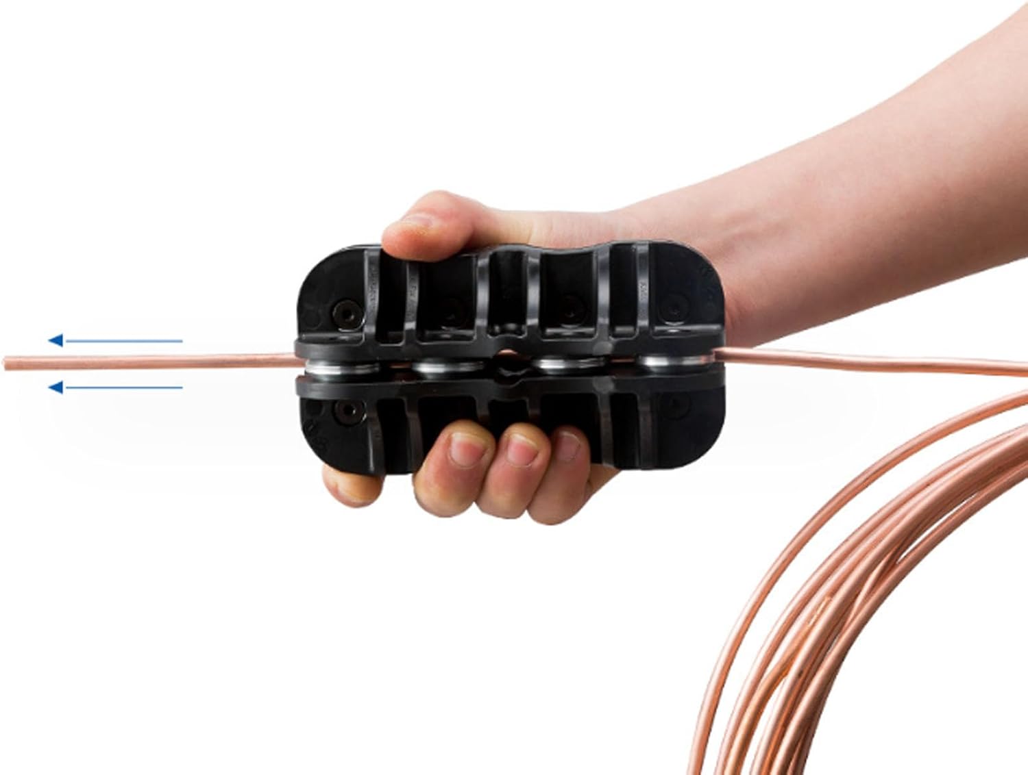 Handheld Tubing Straightener Brake Line Fuel Line Tool 1/8 Inch Coiled Copper Aluminum Steel Pipes Labor Saving Car Tube Straightening (1/8 inch)