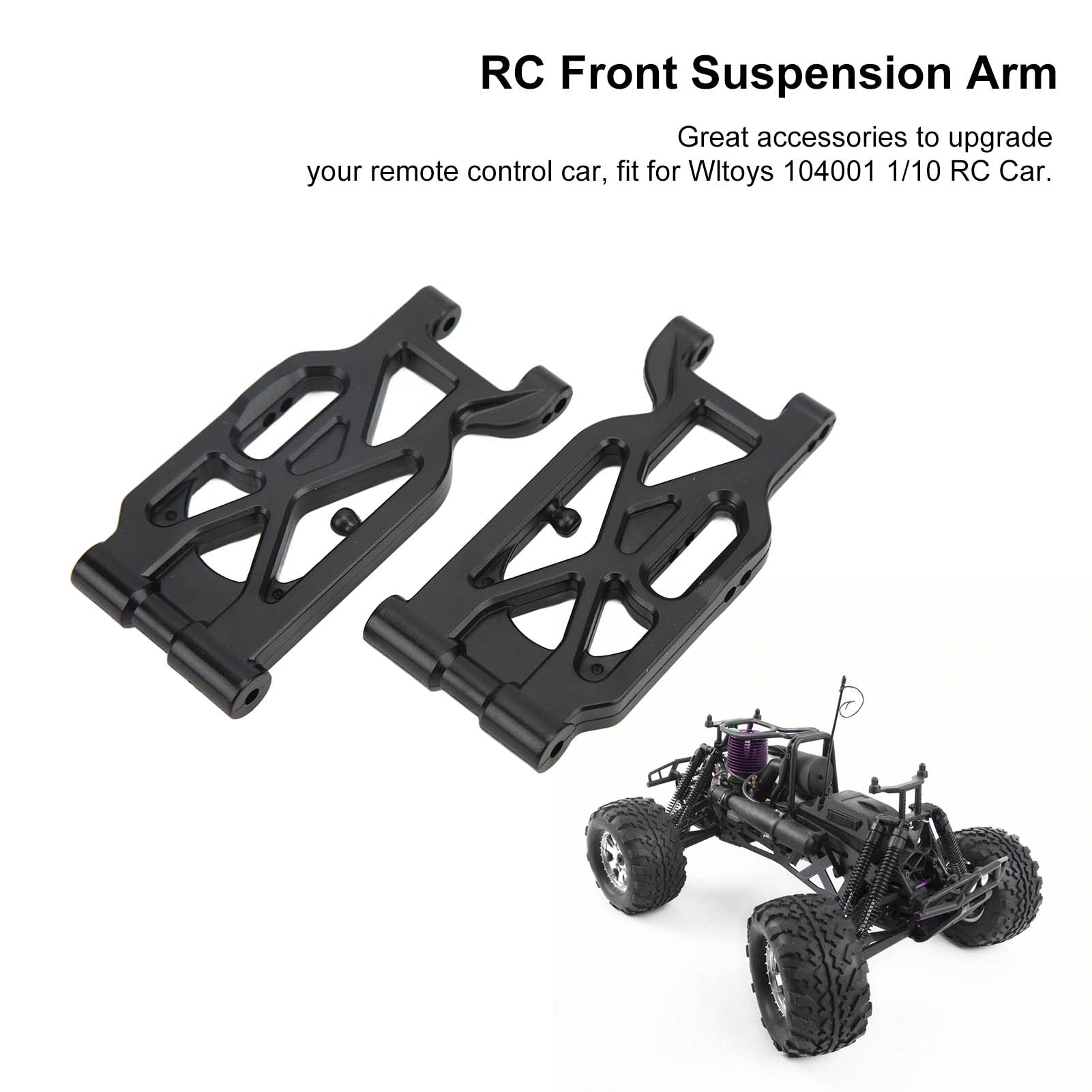 Nurnesy 1 paire de bras de suspension avant RC 104001-1858 pour 104001 1/10 pièces de mise à niveau de voiture RC Nurnesy 1 paire de bras de suspension avant RC 104001-1858 pour 104001 1/10 pièces de mise à niveau de voiture RC