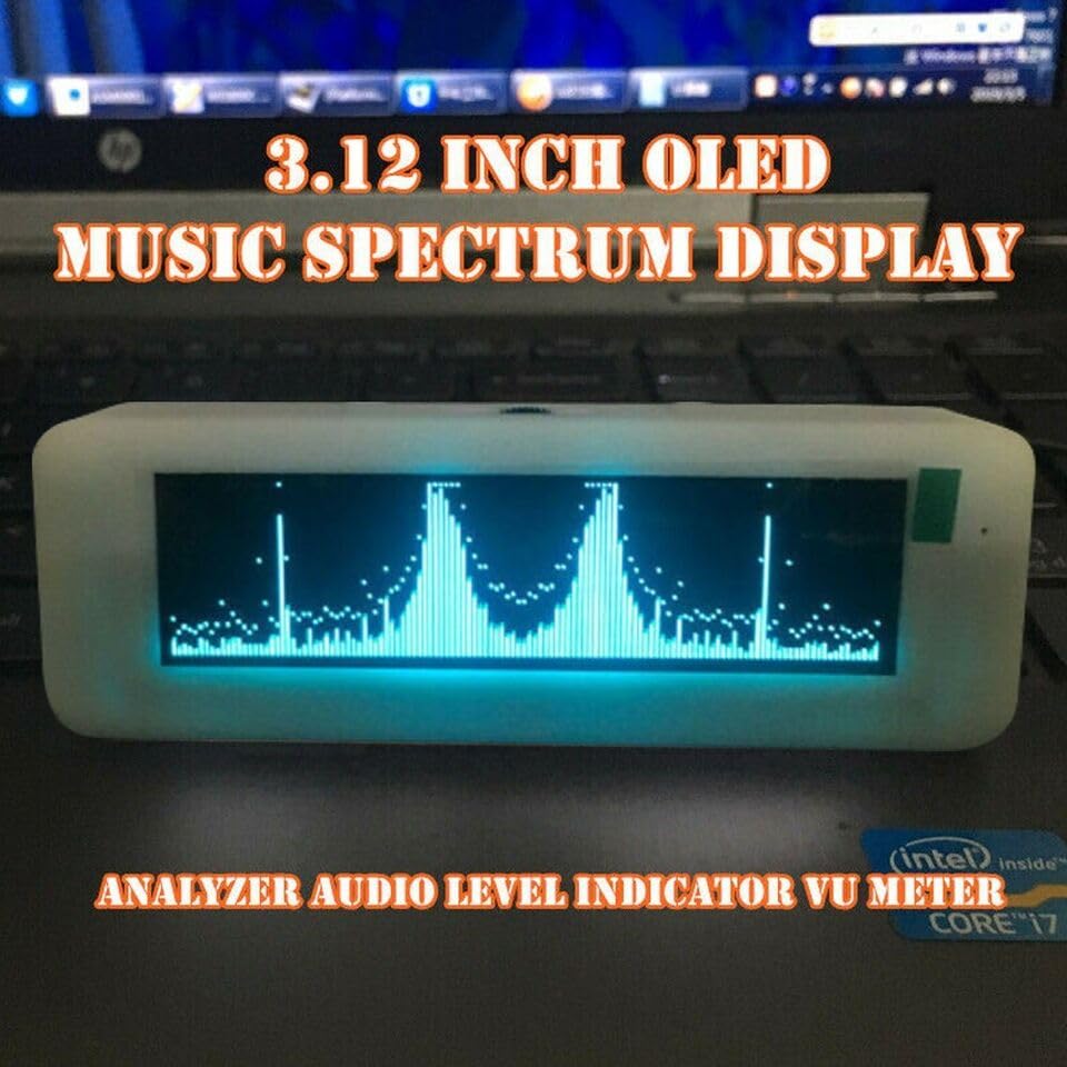 LED Music Audio Spectrum Indicator Dual Channel Stereo VU Meter Volume ...