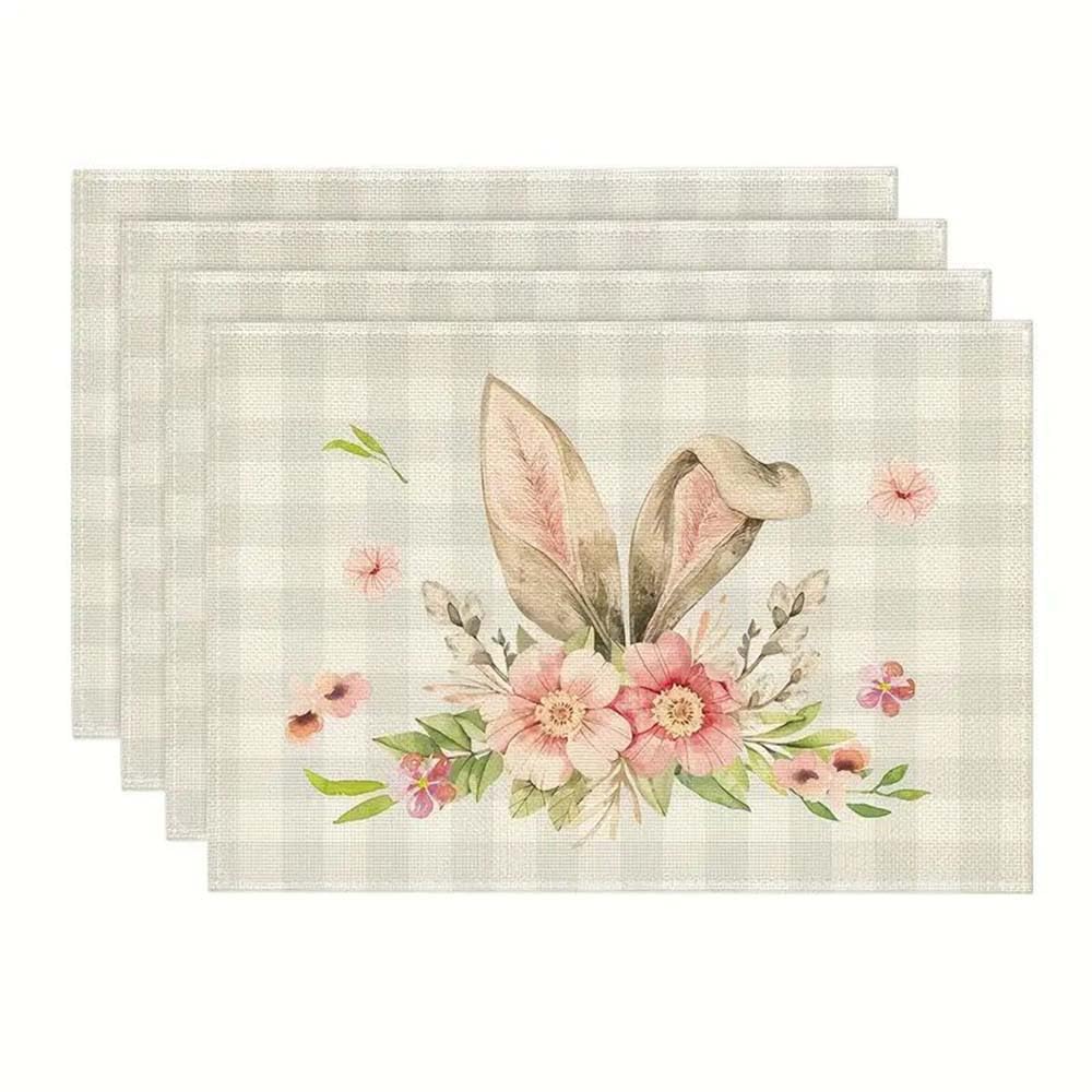 Sets de table lavables pour Pâques et fêtes afin de protéger et décorer sans nappe