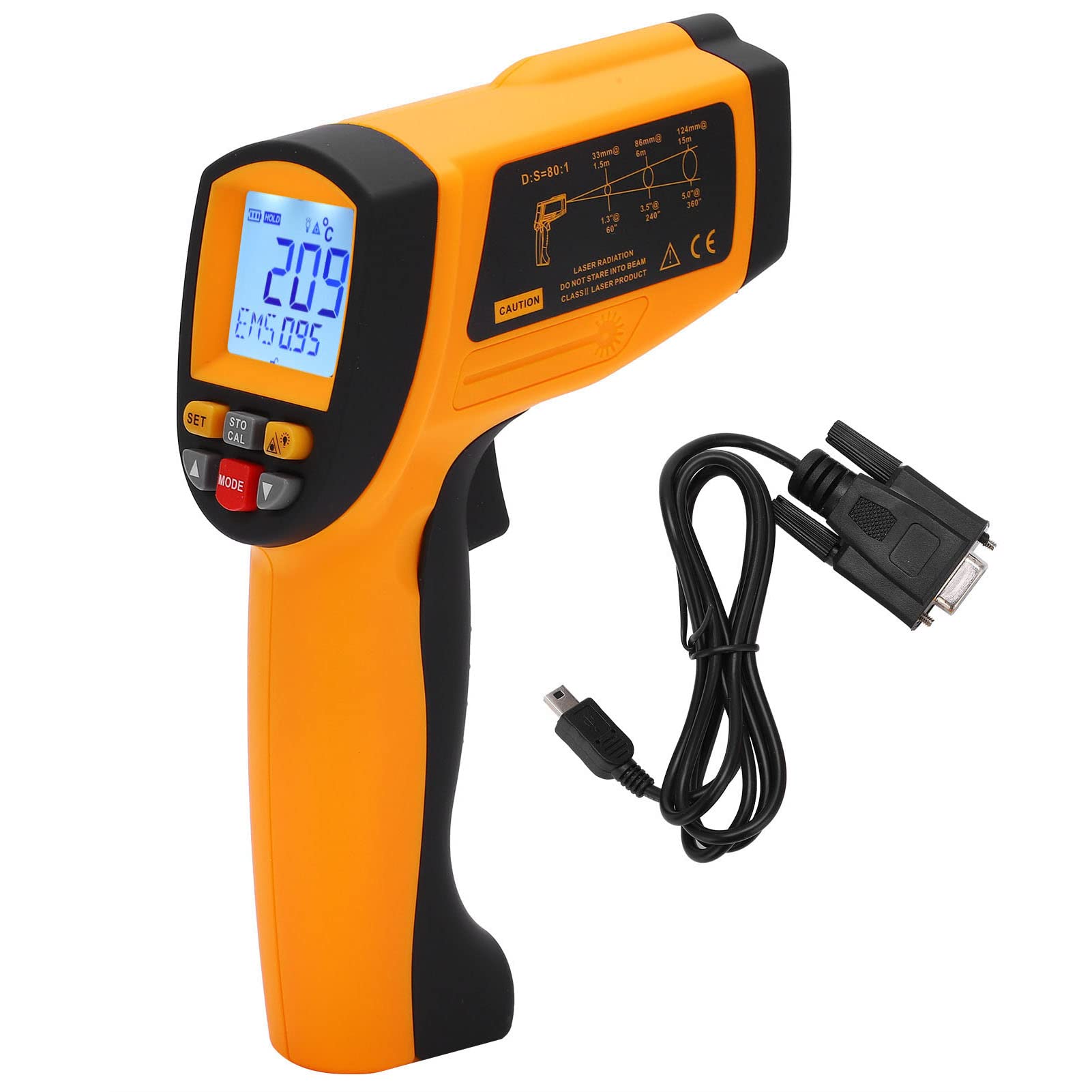 Generic Probador de Temperatura Portátil Industrial con Interfaz RS232 con Software de Análisis para un Uso Conveniente