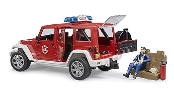 Amazon.co.jp: BRUDER(ブルーダー) Jeep Rubicon 消防カスタム