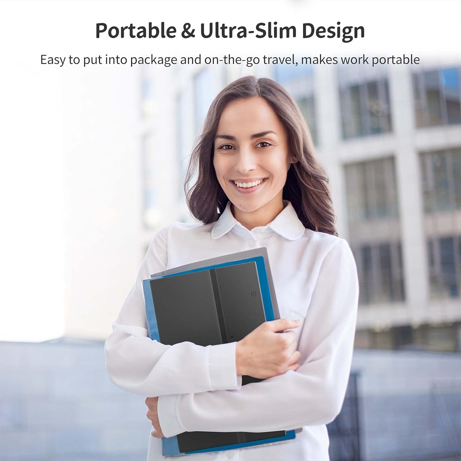 OWLVISION 15inch Portable Monitor FHD1080P IPS LCD Gaming Display HDR Mode Built-in Dual Speakers USB-C/HDMI Mobile Screen, Ultra-Thin External Monitor for Laptop/PC/MAC/Smartphones