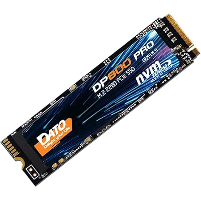 DATO SSD M.2 1TB 内蔵 SSD PCIE Gen4x4 M.2 2280 NVMe デスクトップ増設内蔵ソリッドステートドライブ, 読み取り最大 …