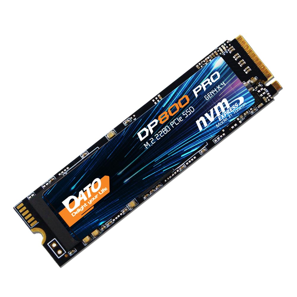 DATO DP800 Pro 512GB M.2 2280 PCIe Gen4x4 NVMe SSD Internal Solid State Drive for Gaming and Creators (Up to 5100/4600 MB/s)