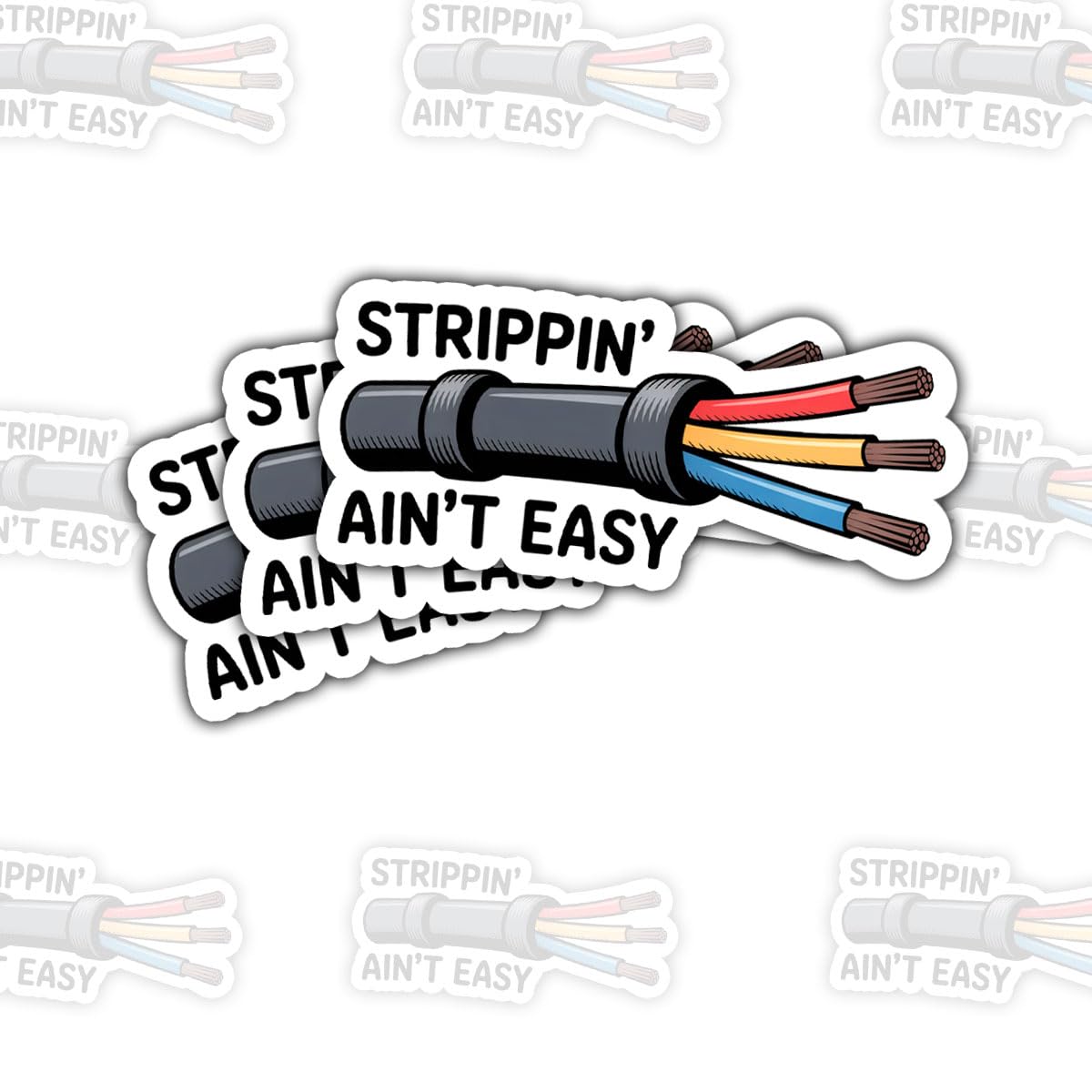 Naklejki Strippin' Ain't Easy, zabawne naklejki z cytatem dla striptizerek, wykonawców i tych, którzy lubią pewność siebie, prezenty dla osób, które kochają humor i wzmocnienie pozycji - 7,6 cm x 7,6