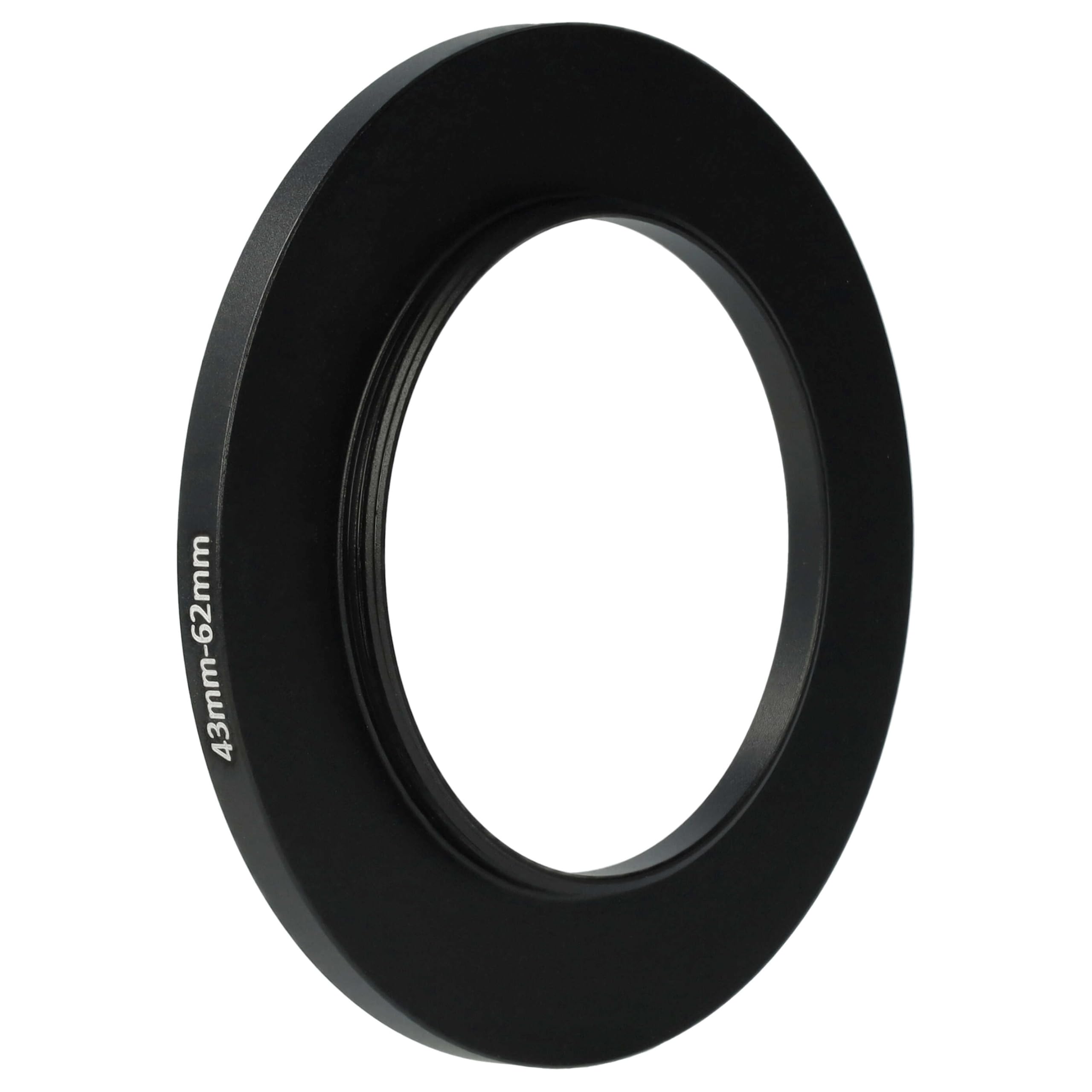 vhbw anello step-up 37mm - 43mm per obiettivo fotocamera - Adattatore