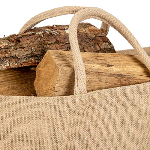 Sac cabas réutilisable toile de jute 29L grand format 45x21x39cm - 6