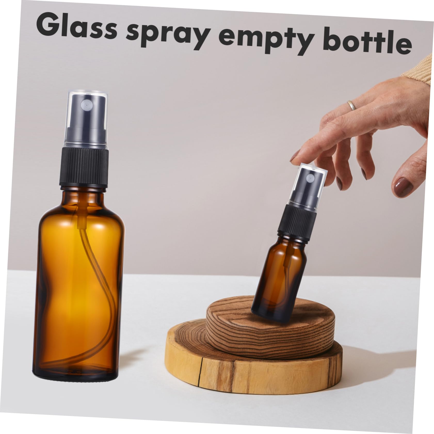 FOMIYES Bottiglie Spray in Vetro Ricaricabili 10ml 50ml, 10 Pezzi