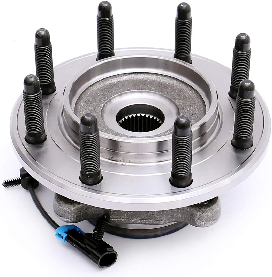 FKG 515098 Front Wheel Bearing Hub Assembly for 07-10 Chevy Silverado 2500 3500 HD GMC Sierra 2500 3500 HD, 07-09 Chevy Silverado 3500, 07-13 Chevy Suburban 2500, 08-09 Hummer H2, Set of 2