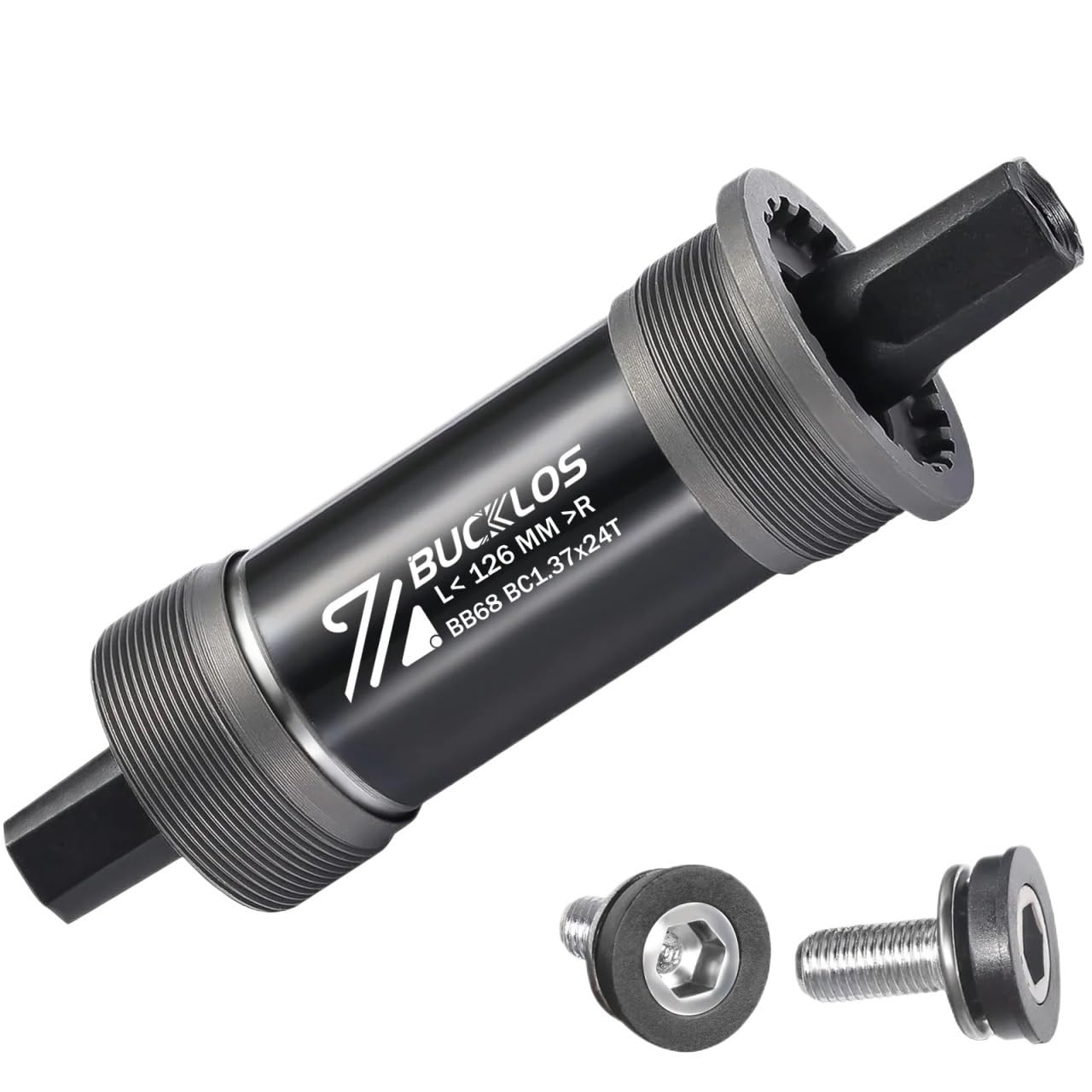 JIASHUNHE Bottom Bracket Square Taper Bicycle Bottom Bracket Smooth Sealed Bearing Mtb Crank Axis For Road Mountain Folding Fat E-bike Bike(BB68-126MM)