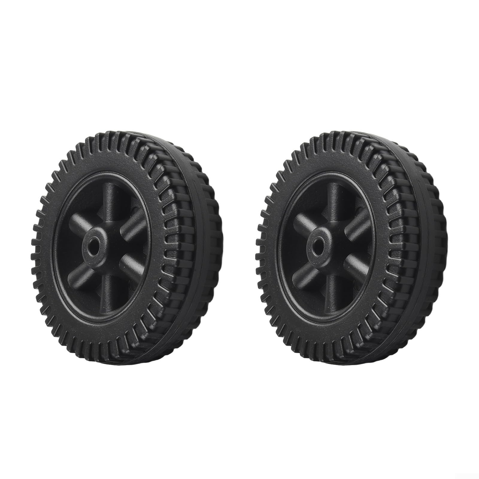 EpheyFIF Grill Wheels Replacement, for Gas Grills, 6" Barbecue Grill Plastic Wheels, BBQ Oven Wheels Oven Wheels(Black)