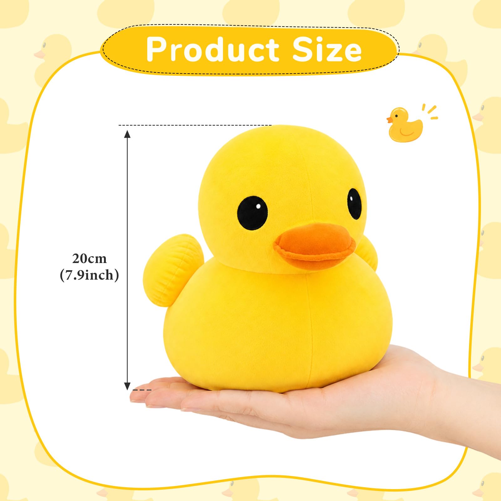 Amazon.co.jp: Leyndo 2個 20cm 巨大なぬいぐるみ イエローアヒルの