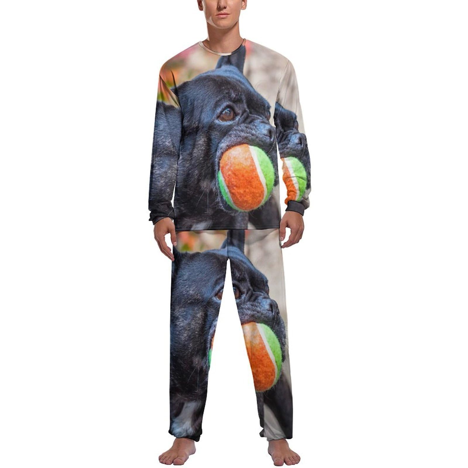 Pyjama bouledogue noir pour des soirées cocooning confortables
