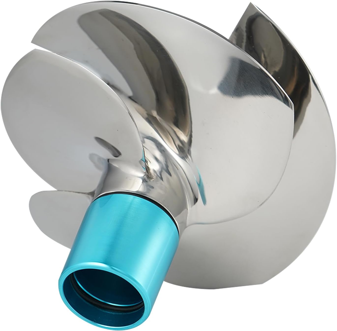 Jet Ski Impeller Kit 267001024,fit SeaDoo RXT-X 325 RXP-X 325,161mm 4-Blade Polished Impeller with Wear Ring,Wrench and Seal