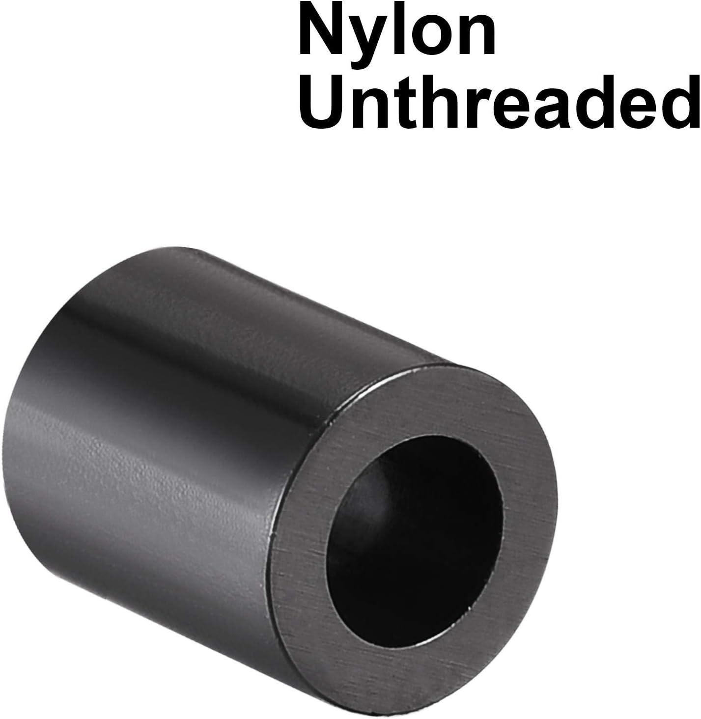 sourcing map Nylon Round Spacer Washer 4.2mm ID 7mm OD 8mm Height for M4 Screws Black 300Pcs, 4.2mmx7mmx8mm - Image 5