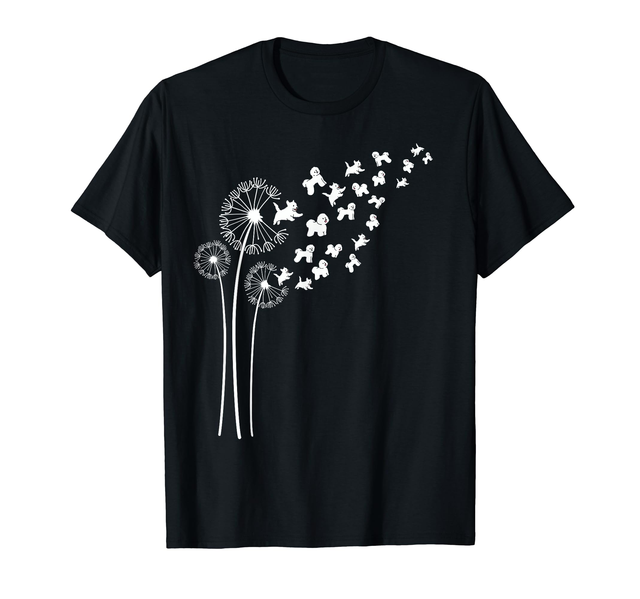 Bichon Frise Dandelion By JosyBichon Frise Dandelion Flower For Dandelions and Dog Lover T-Shirt for Men Women