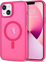 Vista 345 de Anuck - Funda magnética para iPhone 11 compatible con MagSafe, carcasa trasera mate translúcida dura, borde de TPU, delgada, resistente a impactos