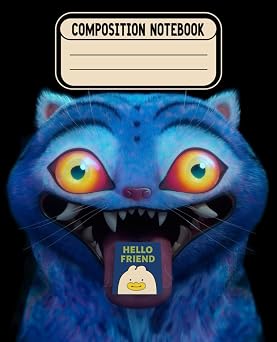 Composition Notebook 100+ College Ruled KPops Dem-on's Hunters Tiger Pages Size 7.5x9.25 for Children Teens and Adults