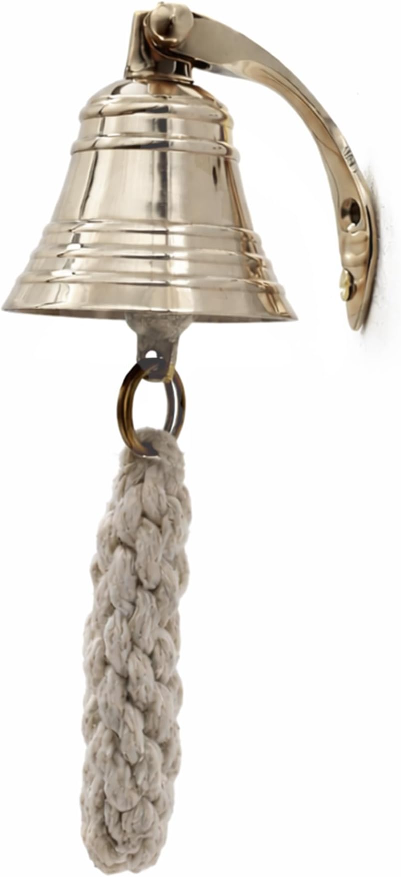 THDC 2" Ship's Bell โ Solid Brass Maritime Duty Watch Bell, Wall Mountable Indoor & Outdoor Bell for Pub, Shop, Reception & Dinner (Polished Brass)