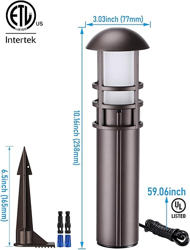 Miniatura 7 de LEONLITE Luz LED de camino de paisaje, 3 W, 12 V, ACCC, iluminación de camino de bajo voltaje, IP65 impermeable, CRI90+, certificación ETL, carcasa