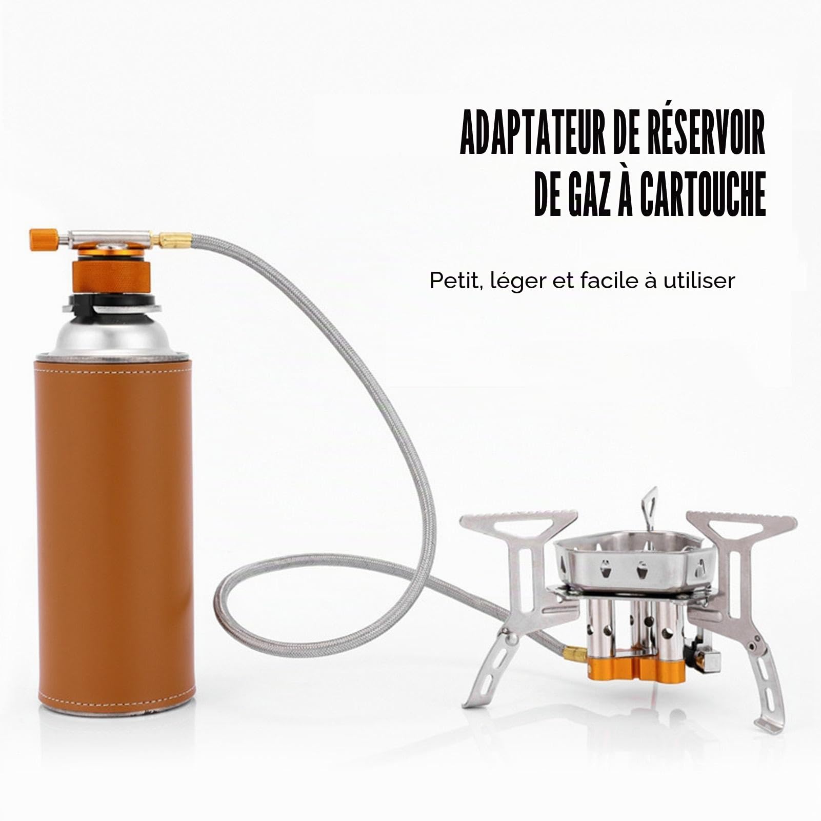 Adaptateur de réchaud à gaz, adaptateur de cartouches de gaz, adaptateur de cuisinière à gaz, adaptateur de cartouches de valve, adaptateur de bouteille de gaz, réchaud de camping, adaptateur de