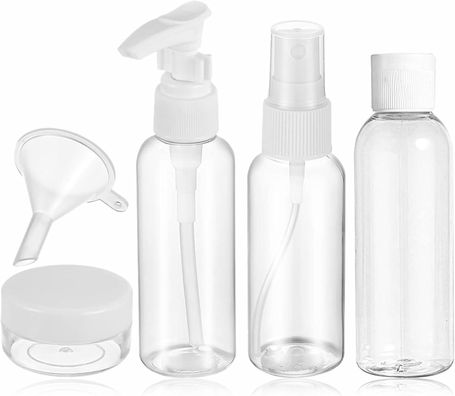 HLDI Travel Bottles Toiletries Refillable Bottle Set Leak Proof Bpa
