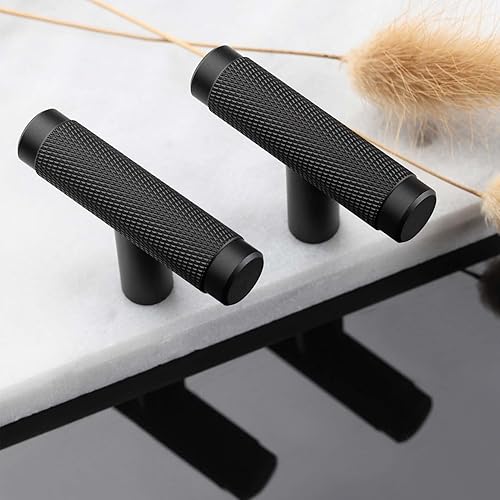 Miniatura 5 de AITITAN Paquete de 10 manijas doradas para gabinete, tiradores de gabinete moleteados de 7 pulgadas (5 pulgadas) y manijas doradas para tocador,