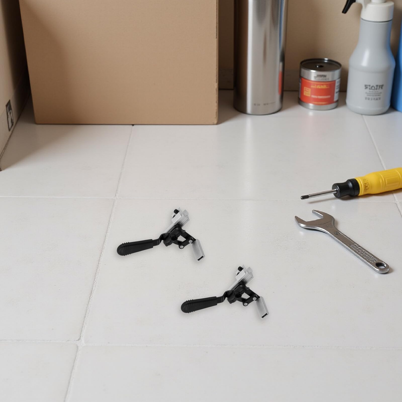 Veemoon Freno Mecánico para Silla de Ruedas Eléctrica, Palanca de Bloqueo de Aluminio 25 Mm, 2 Piezas de Repuesto para Accesorios de Movilidad y Frenos Aplicables