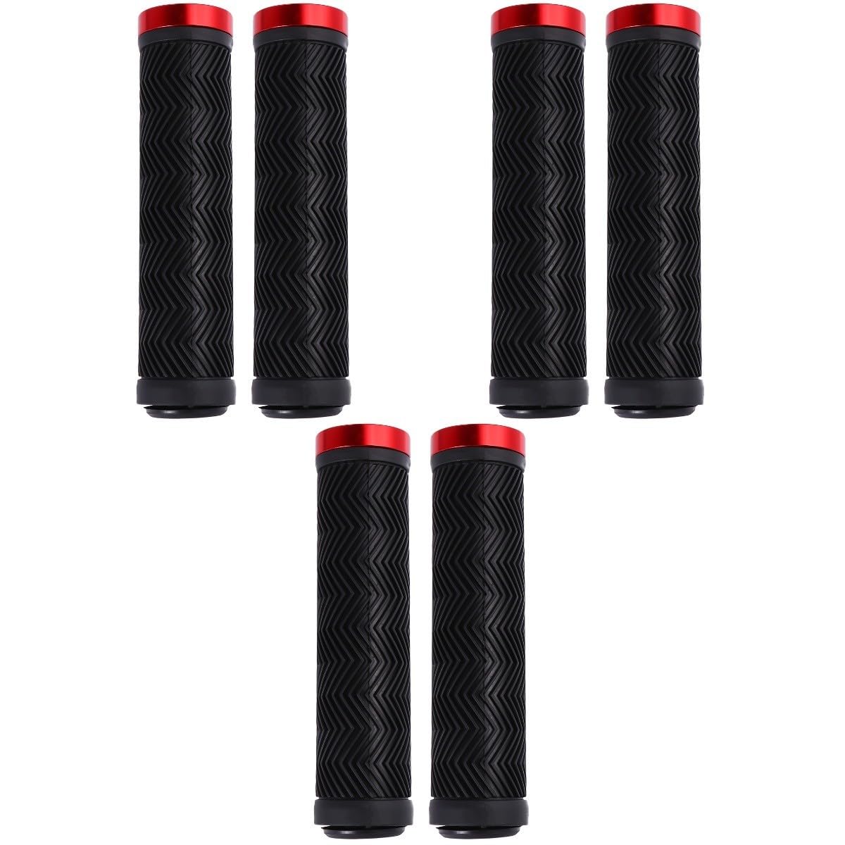 VANZACK 6stücke Ergonomische Fahrradlenkergriffe Rutschfeste Handgriffe Für Mountainbikes Für Komfortables Fahren Und Sicheren Halt Robuste Und Langlebige Konstruktion Perfekter Ersatz