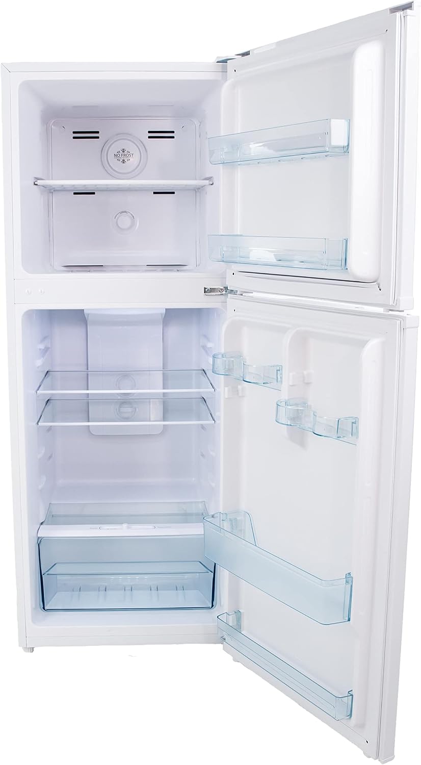 Avanti 7.0 cu.ft. Apartment Size Refridgerator, Compact Fridge with Top Freezer with Temperature Control and Adjustable Shelves and Crisper Drawer, 7.0 cu.ft., White