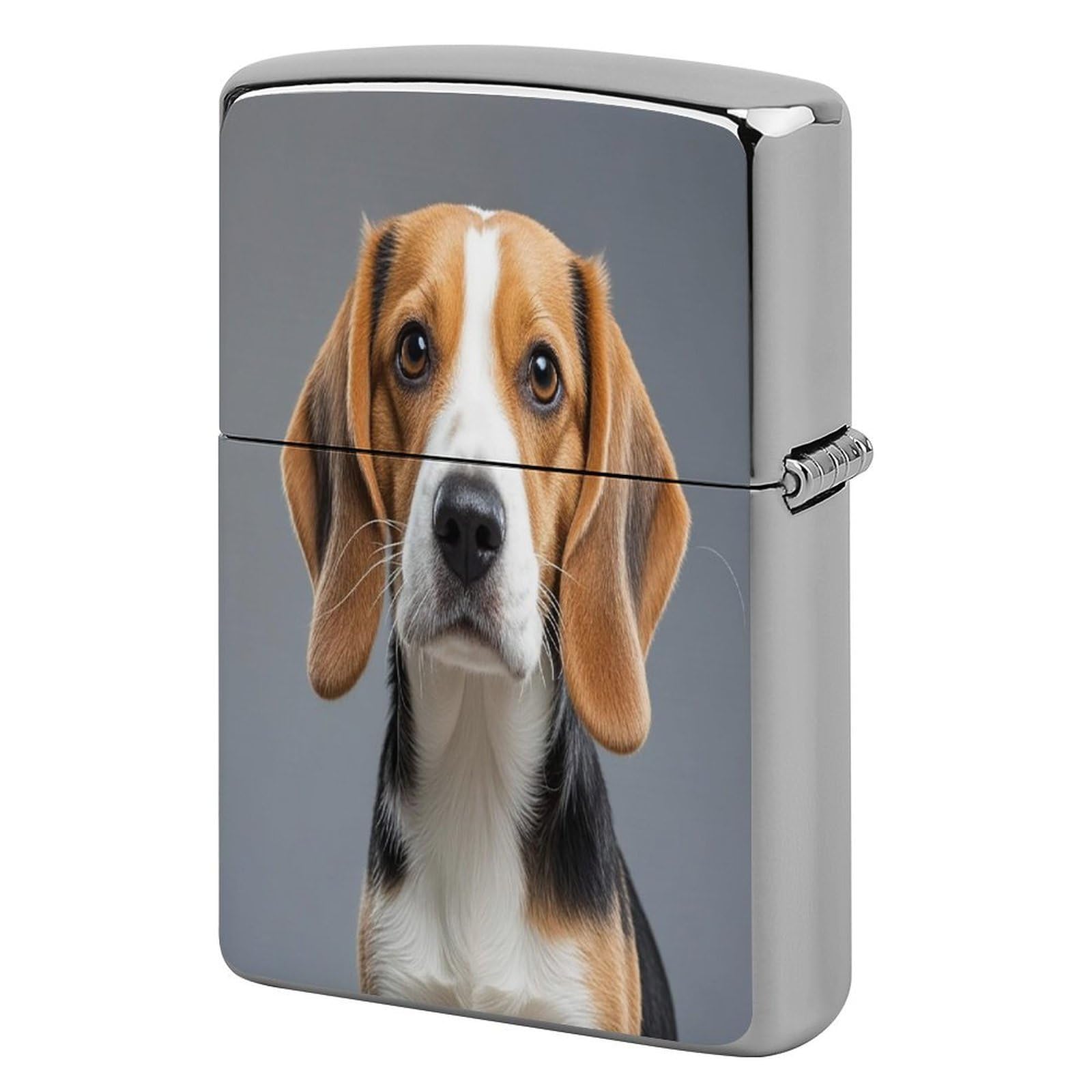 Btcowzrv Style Cute Beagle Metal Lighter Case Sleeve Cover Holder
