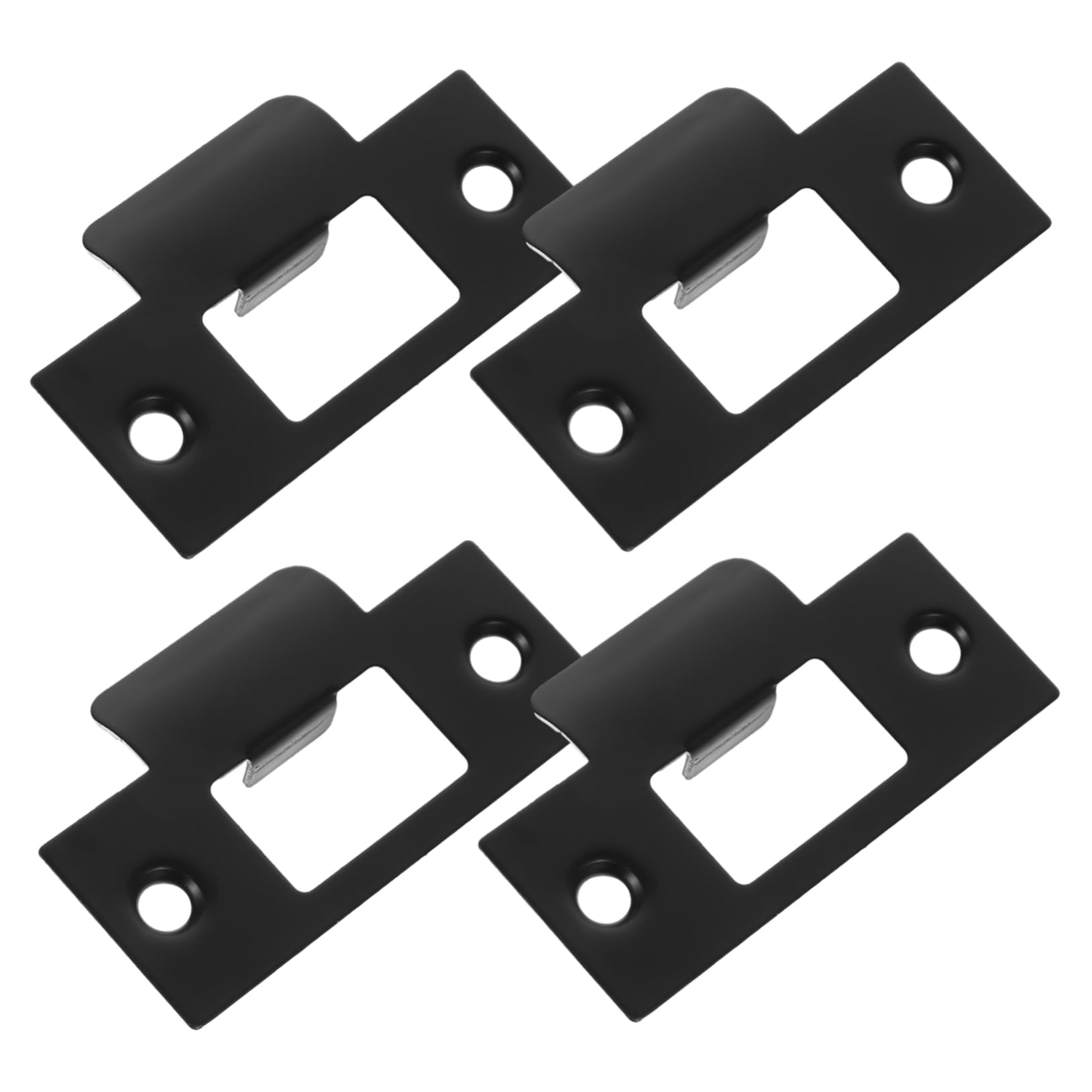 SHINEOFI 5 Ensembles Plaques De Renforcement Inoxydable Pour Serrures De Porte De Compatibles Avec Serrures À Pêne Accessoires De Porte Intérieure 4 Pièces * 5