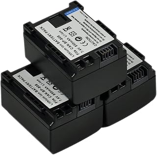 BTBAI Compatible bp-809 Battery for bp-819 bp-827 Digital Camera Video Camcorder (3X Battery+Charger AC/DC Single)