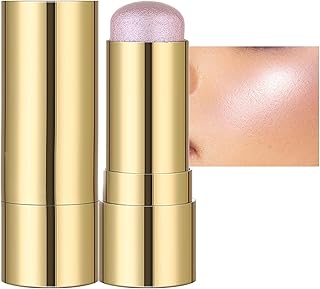 Highlighter Makeup Stick Cream Highlighter Stick, Smooth Lightweight Contour Stick, Waterproof Long-lasting Highlighter Glow Stick for Face Body