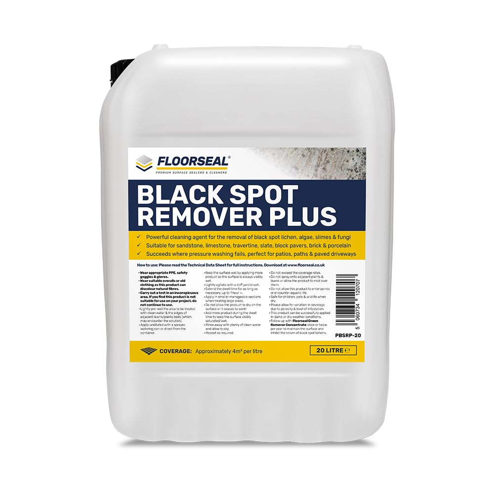 Black Spot Remover Plus - Max Power - Removes Lichen, Algae & Bird Droppings (20 Litre)